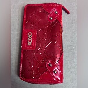XOXO Red Heart Pattern Wallet
